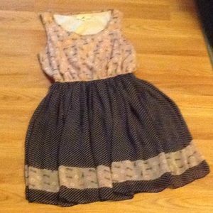 Cat Print Dress from ModCloth size L